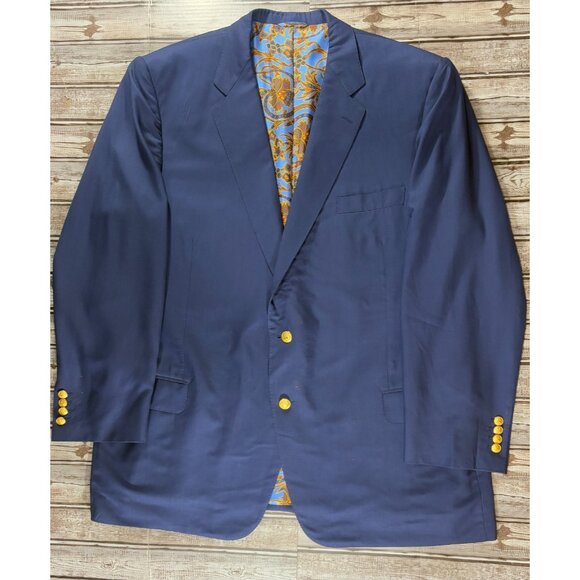 Holland & Sherry for Arthur 100% cashmere Sport jacket blazer sz 50 color Blue - Picture 1 of 6